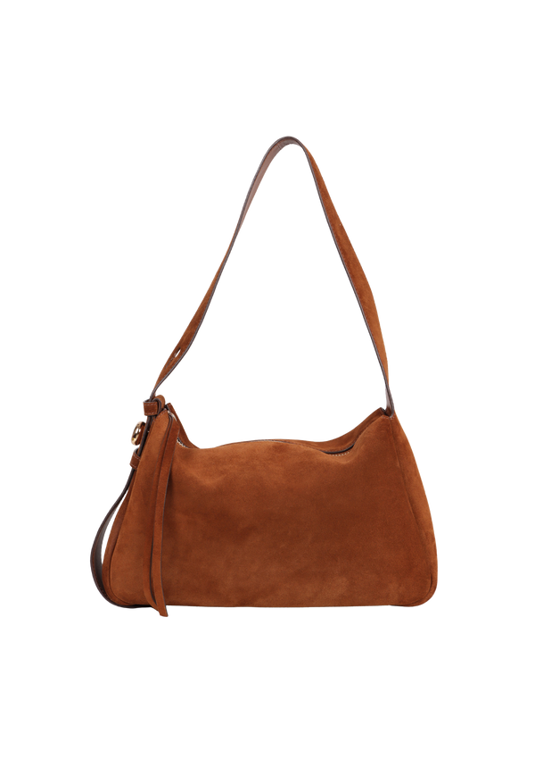 SUEDE ROMY SHOULDER BAG