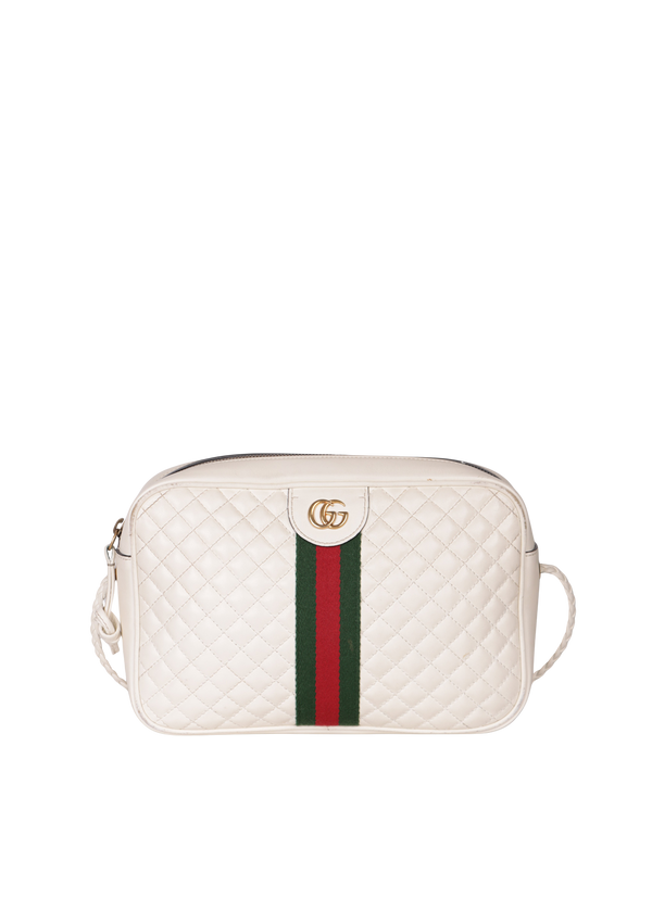 SMALL TRAPUNTATA WEB CROSSBODY