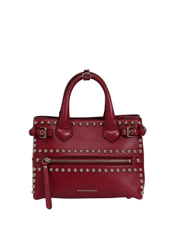 HOUSE CHECK STUDDED SMALL BANNER TOTE
