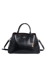 GRAINED LEATHER SATCHEL