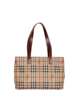 HAYMARKET CHECK TOTE