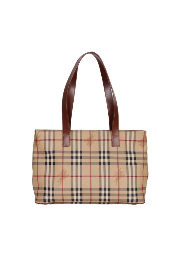 HAYMARKET CHECK TOTE