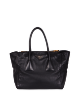 TWIN POCKET GLACE CALF TOTE