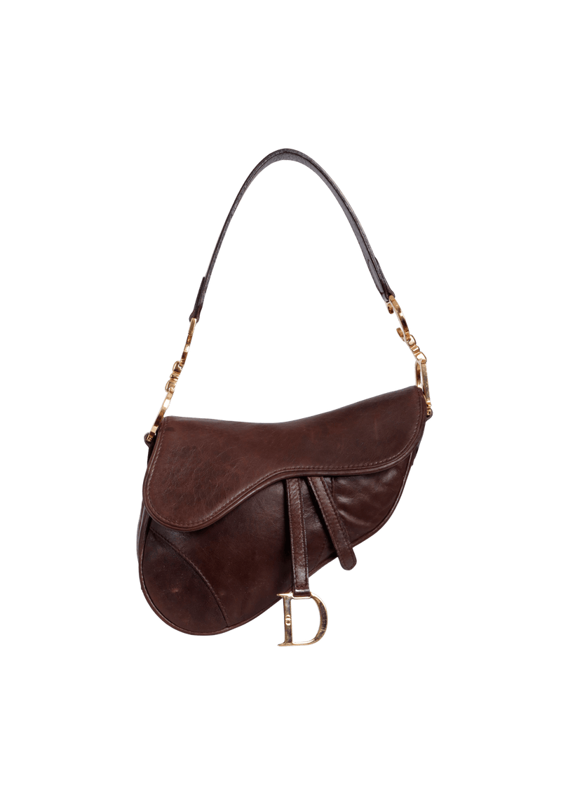 VINTAGE MINI LEATHER SADDLE BAG