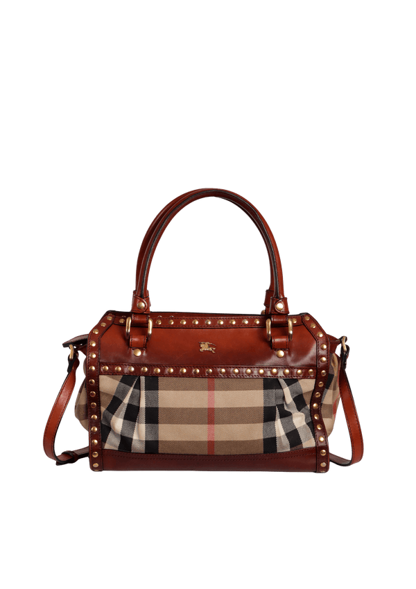 HOUSE CHECK GREENHAM TOTE DARK TAN