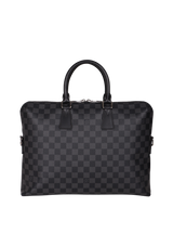 DAMIER GRAPHITE PORTE DOCUMENTS JOUR