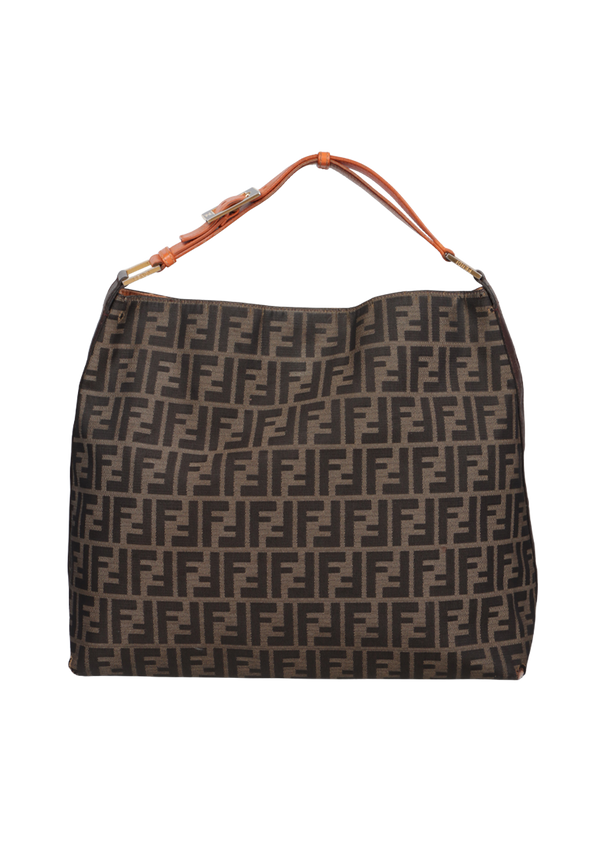 ZUCCA CANVAS BUCKLE STRAP LARGE HOBO