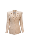 A PARIS-COSMOPOLITE TWEED BLAZER 34