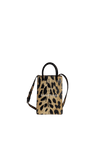 LEOPARD PRINT LOGO PHONE HOLDER BAG