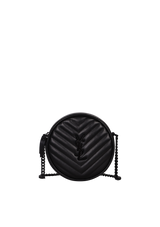 VINYLE ROUND CROSSBODY BAG