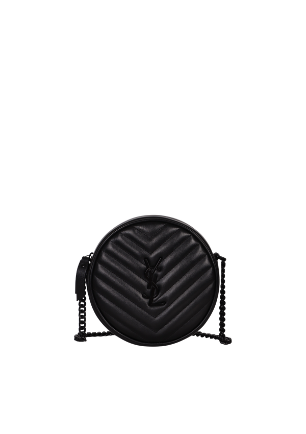 VINYLE ROUND CROSSBODY BAG