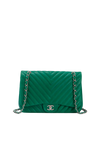 CHEVRON JUMBO SINGLE FLAP BAG