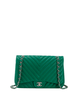 CHEVRON JUMBO SINGLE FLAP BAG