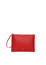 LEATHER SIGNATURE CLUTCH