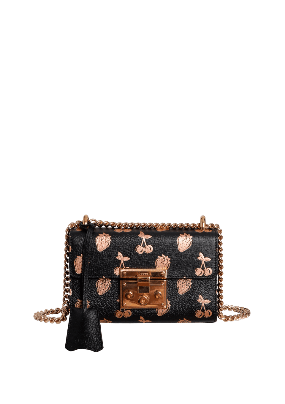 BOLSA GUCCI SMALL BERRY PADLOCK BAG PRETO ORIGINAL – Gringa
