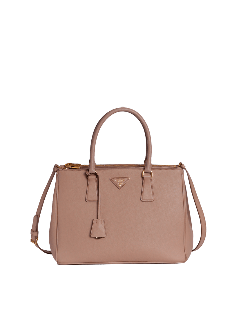 MEDIUM SAFFIANO LUX DOUBLE ZIP GALLERIA