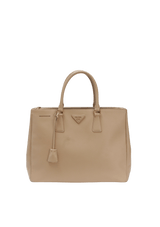 LARGE SAFFIANO LUX DOUBLE ZIP GALLERIA