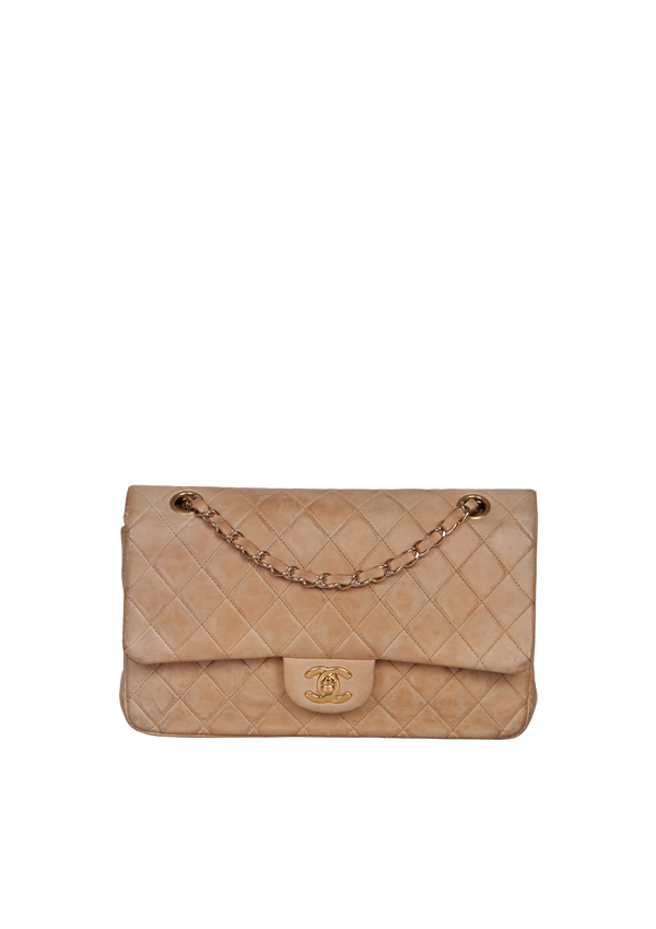 MEDIUM CLASSIC DOUBLE FLAP SUEDE CAVIAR