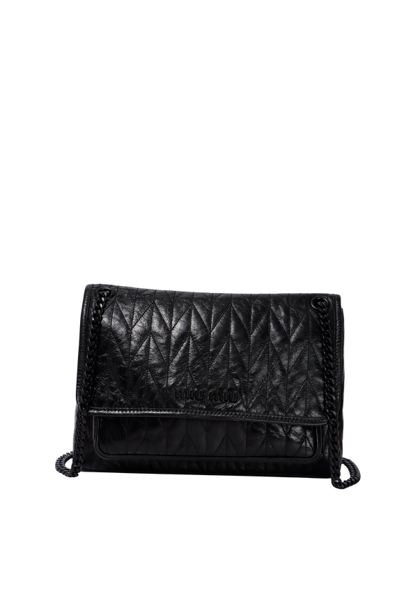 LEATHER FLAP BAG