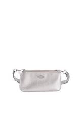 LEATHER DOUBLE ZIP CROSSBODY BAG