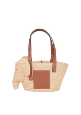SMALL ELEPHANT BASKET RAFFIA BAG