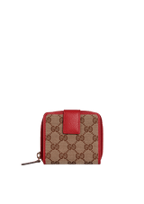 GG CANVAS FRENCH FLAP WALLET