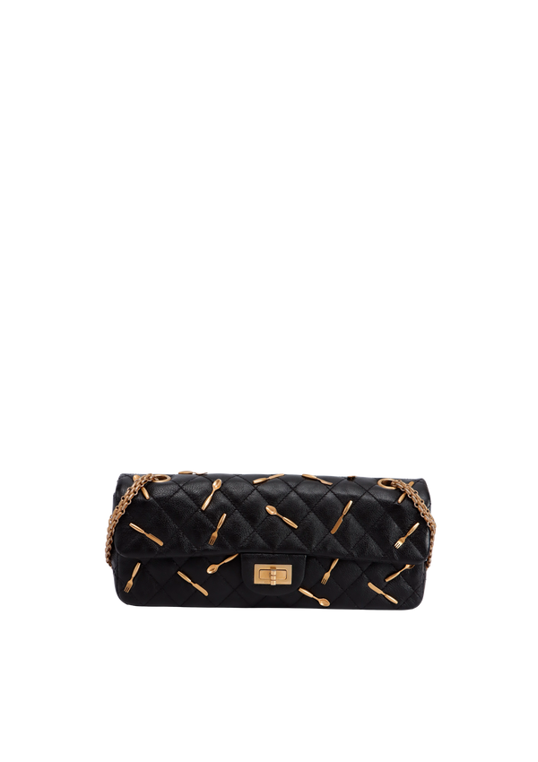 2.55 REISSUE EAST WEST BRASSERIE CHARMS FLAP BAG