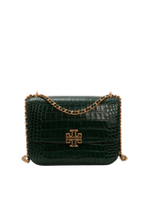 CROCODILE EMBOSSED ELEANOR CROSSBODY BAG
