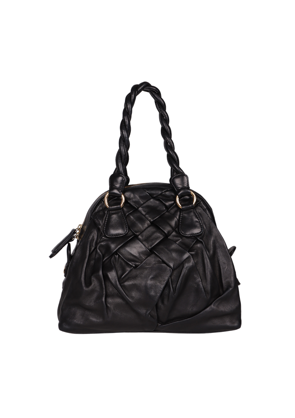 NAPPA LEATHER COUTURE BRAIDED BAG