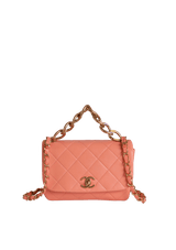 COLOR MATCH FLAP BAG