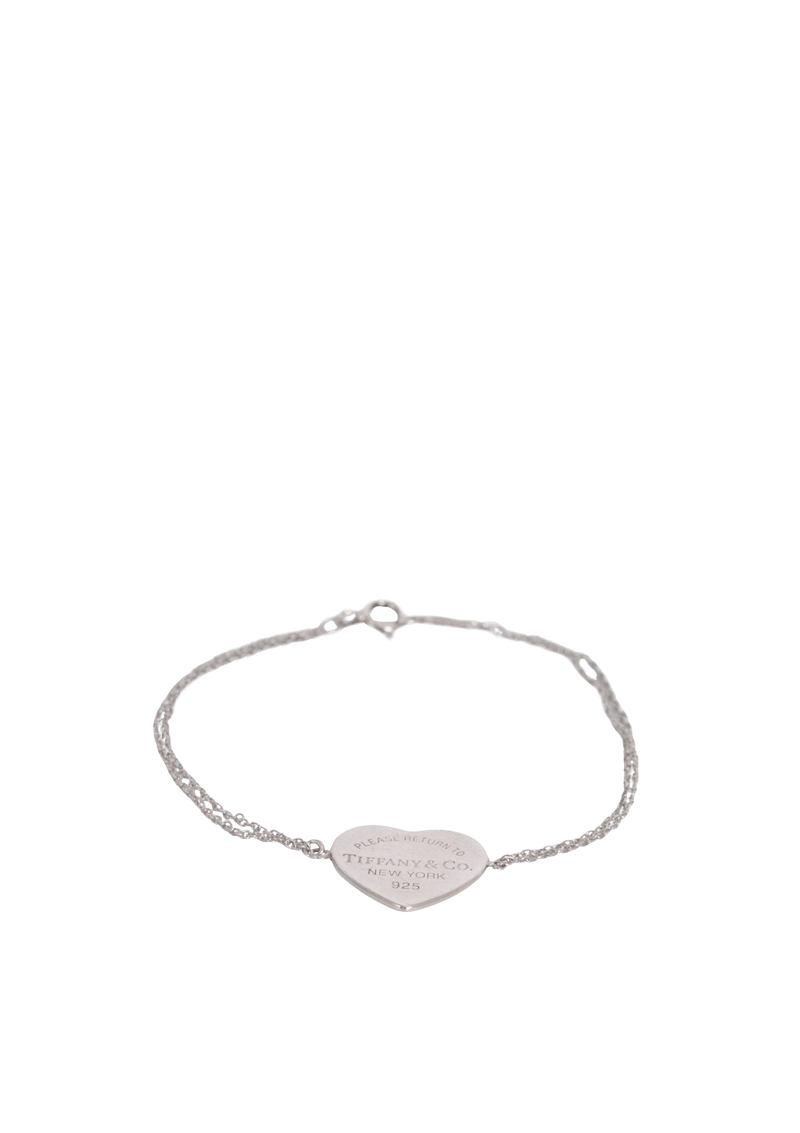 HEART TAG DOUBLE CHAIN BRACELET