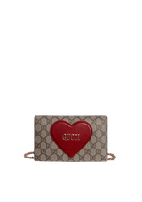 LIMITED EDITION GG SUPREME VALENTINE'S DAY WALLET ON CHAIN