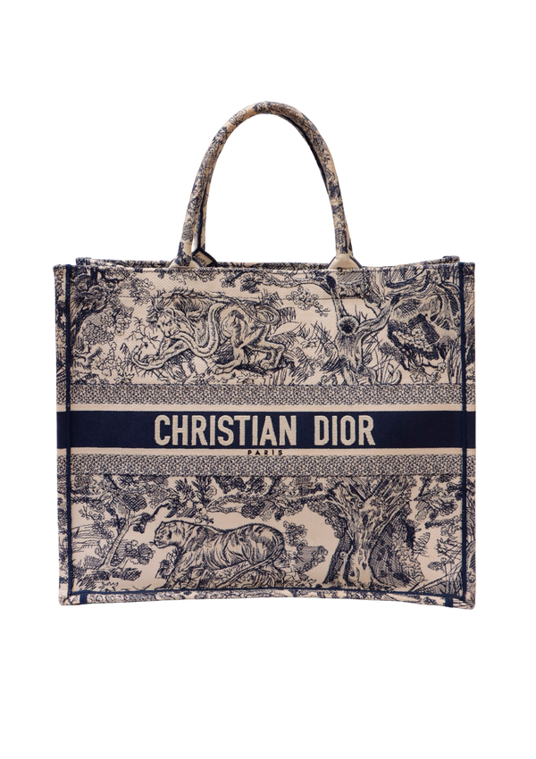 LARGE TOILE DE JOUY BOOK TOTE