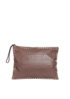 ROCKSTUD LEATHER POUCH