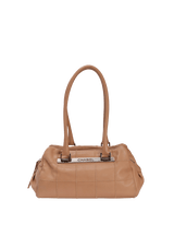 SQUARE STITCH BOWLER BAG