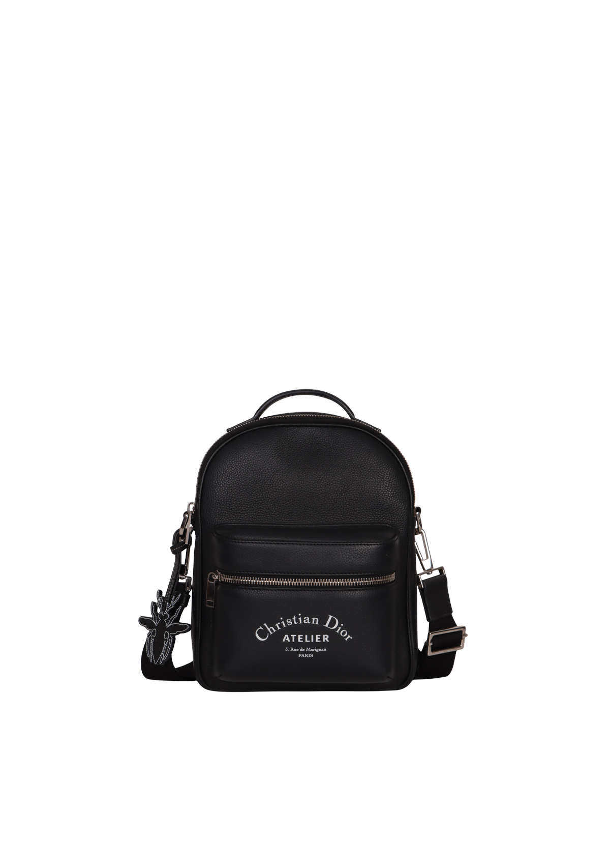 BOLSA CHRISTIAN DIOR LEATHER ATELIER BACKPACK PRETO ORIGINAL – Gringa