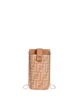 ZUCCA EMBOSSED F IS FENDI PHONE POUCH