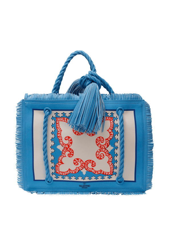 IBIZA ROPE FRINGE MIAMI MEDIUM TOTE