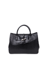 CROCO EMBOSSED ROSEAU TOTE