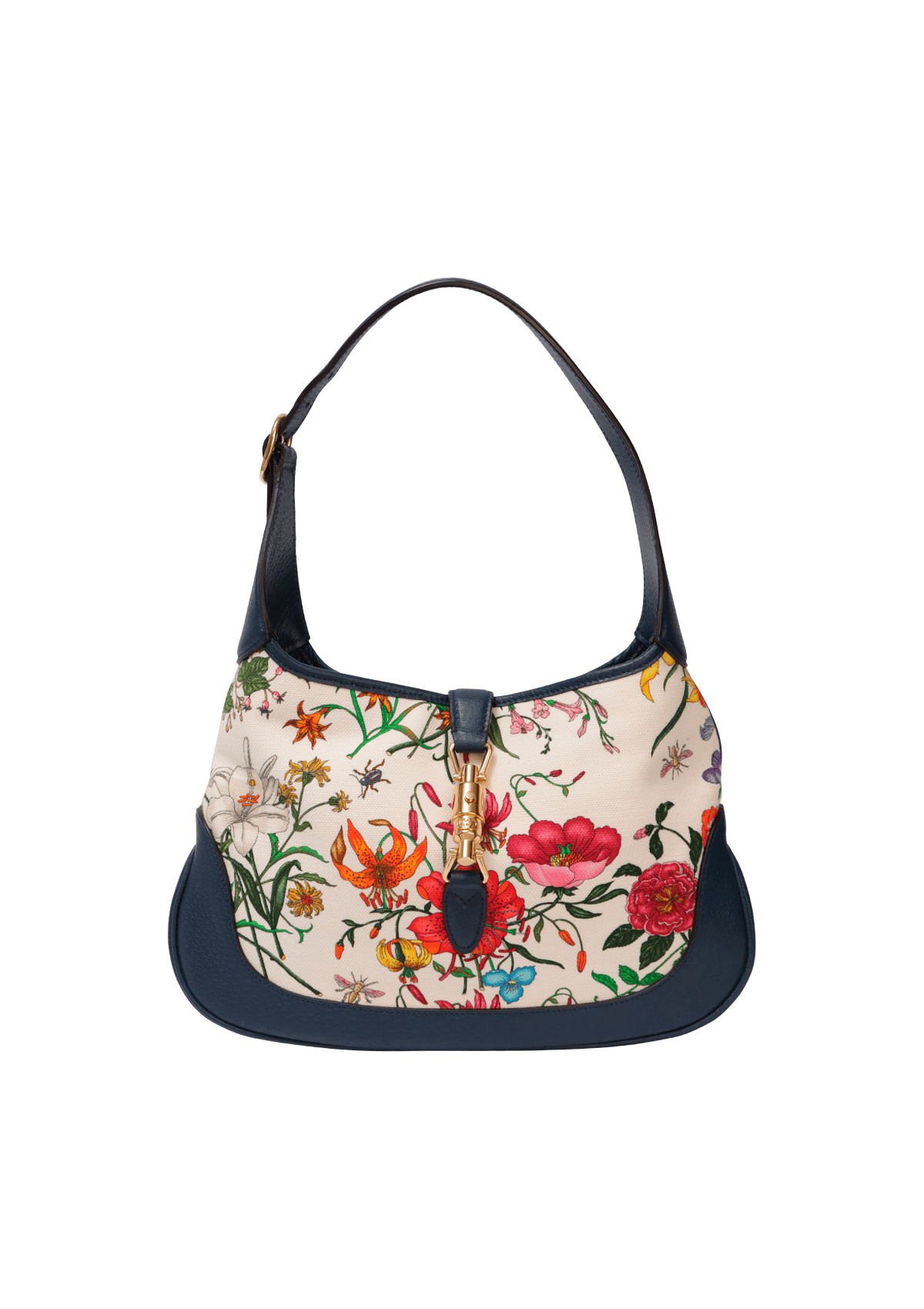 BOLSA GUCCI MEDIUM FLORA JACKIE HOBO FLORAL ORIGINAL – Gringa