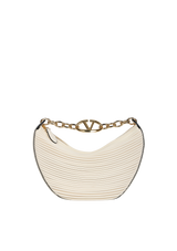 LEATHER VLOGO MOON HOBO