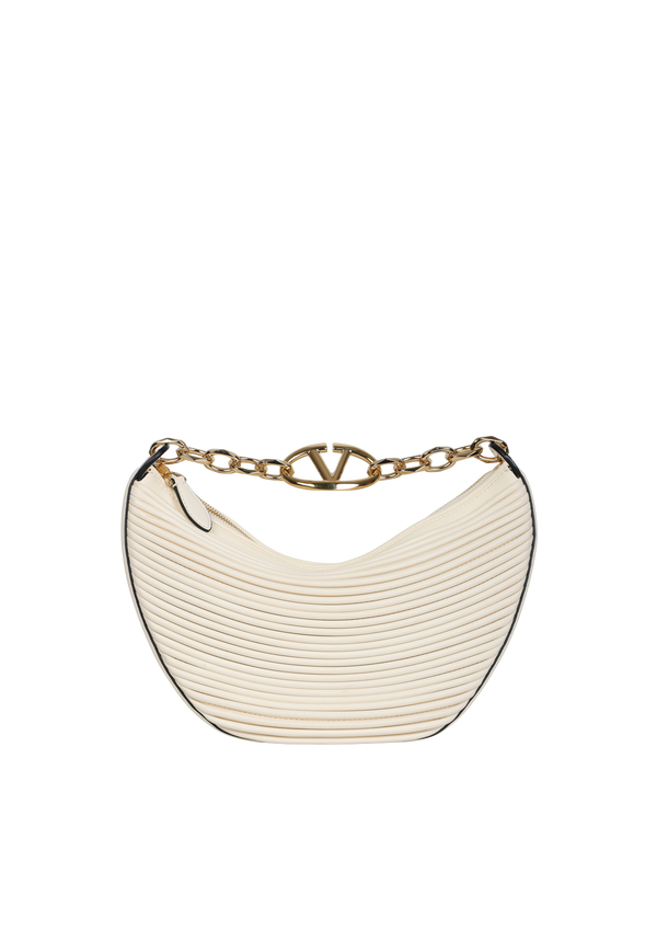 LEATHER VLOGO MOON HOBO