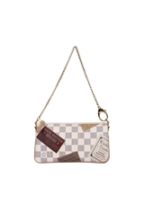DAMIER AZUR TRUNKS LABELS POCHETTE MILLA MM
