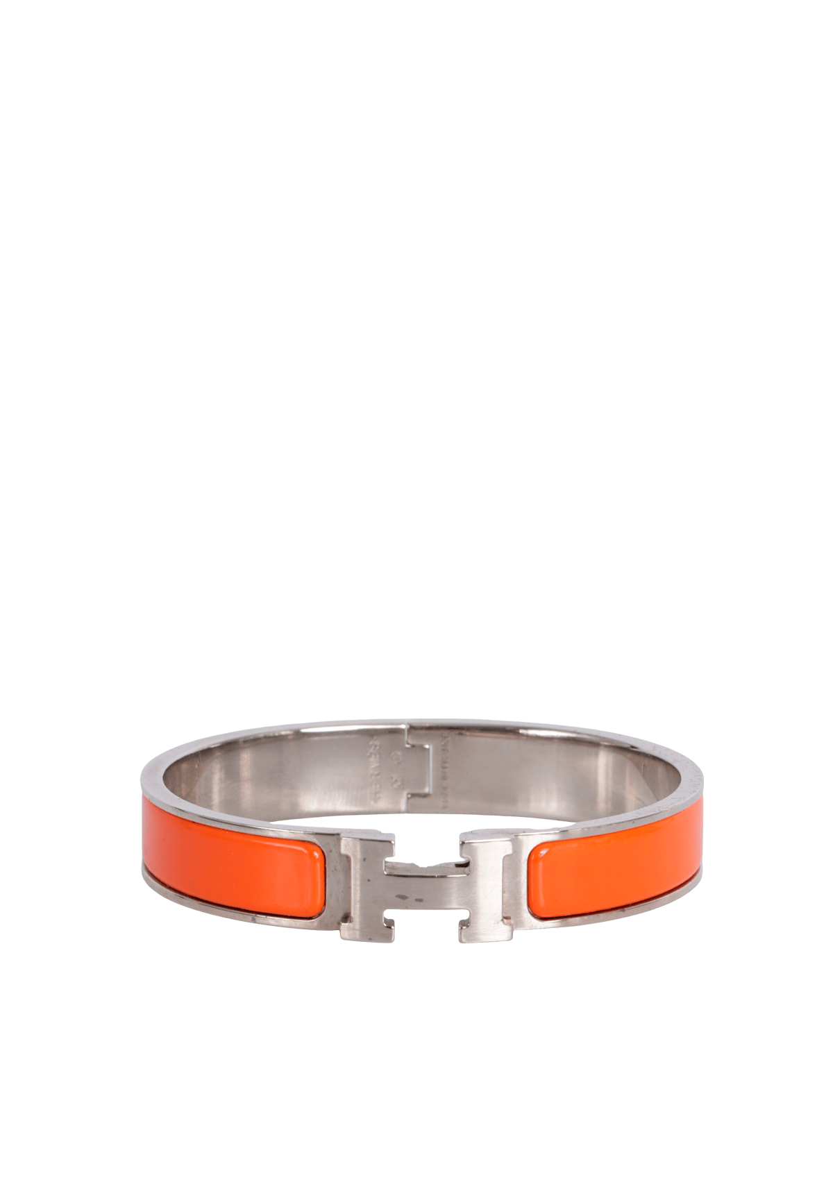 PULSEIRA HERMÈS CLIC H BRACELET LARANJA P ORIGINAL – Gringa