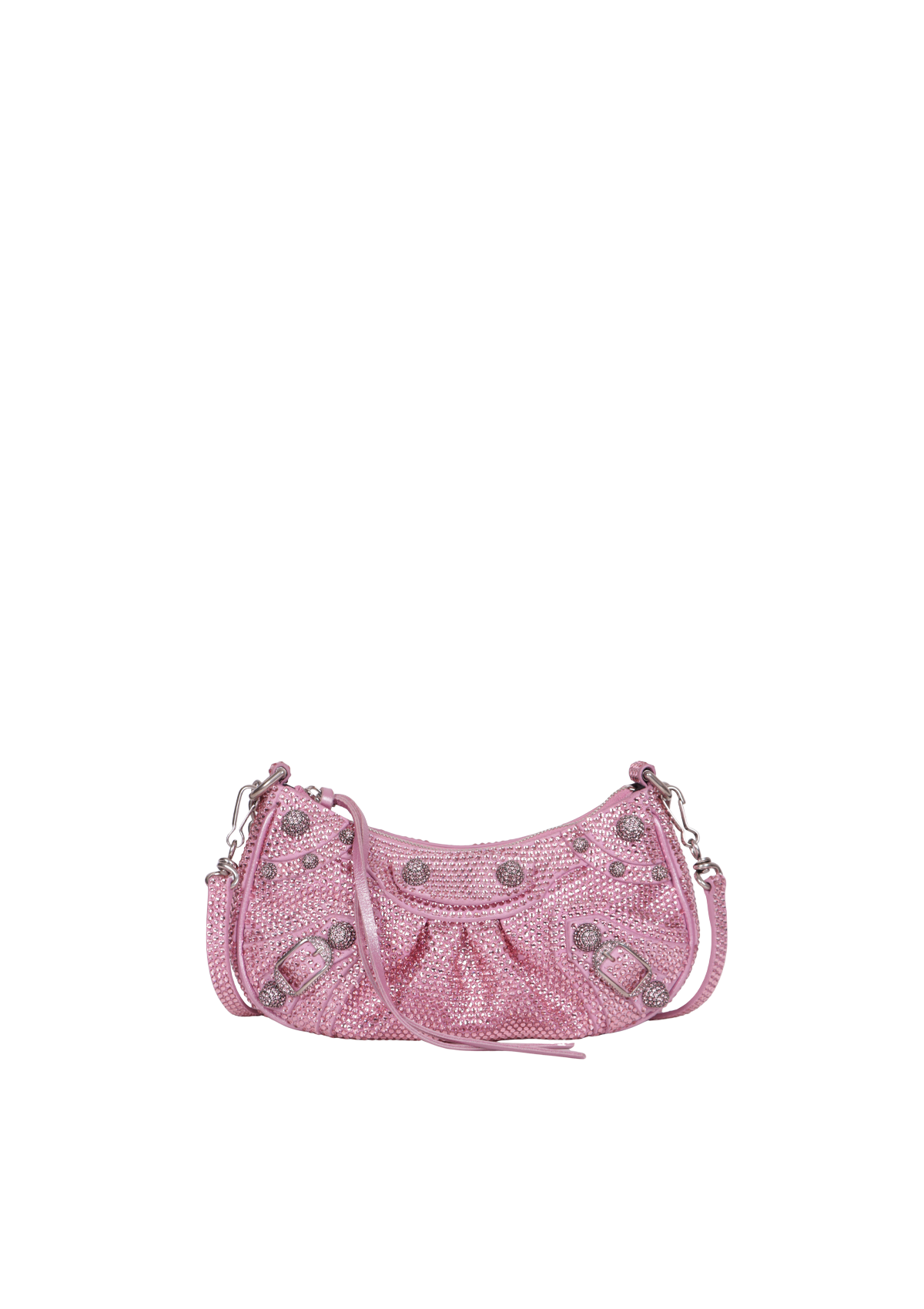 BOLSA BALENCIAGA LE CAGOLE RHINESTONE XS ROSA ORIGINAL – Gringa