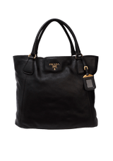 VITELLO DAINO SIDE ZIP SHOPPING TOTE