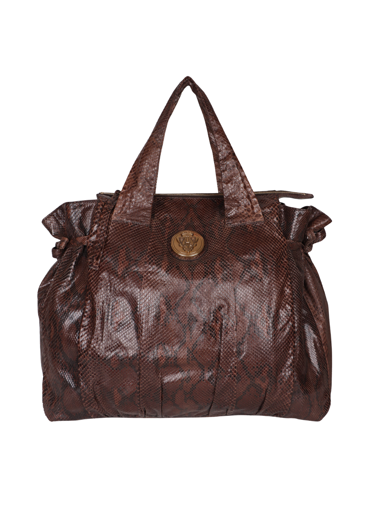 バッグ y2k 00s archive boston bag fake python BOLSA GUCCI VINTAGE PYTHON HYSTERIA SATCHEL BAG MARROM ORIGINAL