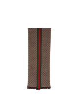 GG JACQUARD WEB SCARF