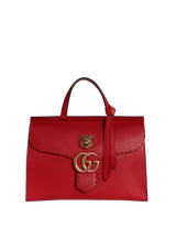 GG MARMONT ANIMALIER TOP HANDLE BAG