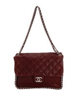 MAXI CHAIN AROUND FLAP BAG